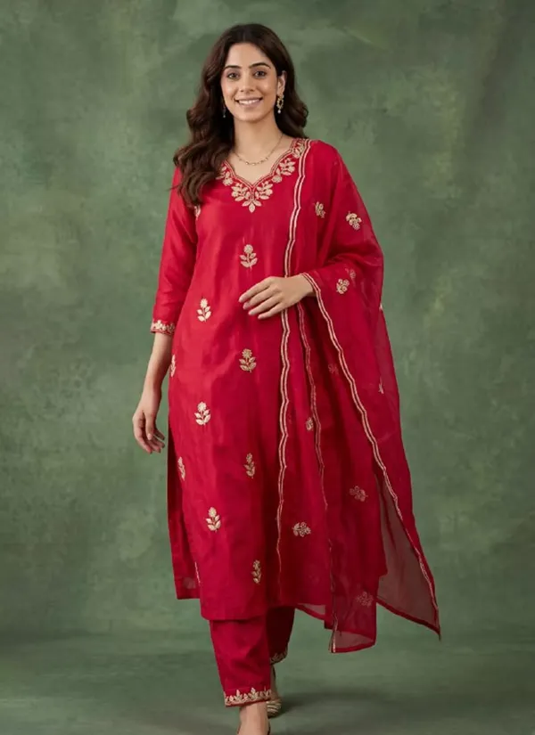 Red_Embroidered_Straight_Suit_Set_for_Women