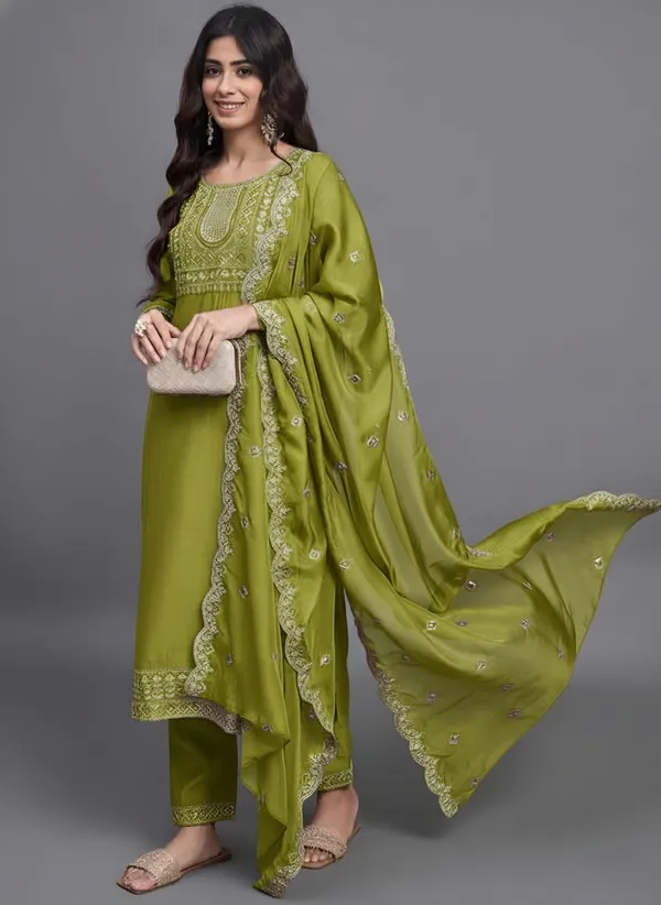 Olive_Embroidered_Anarkali_Suit_Set_for_Women