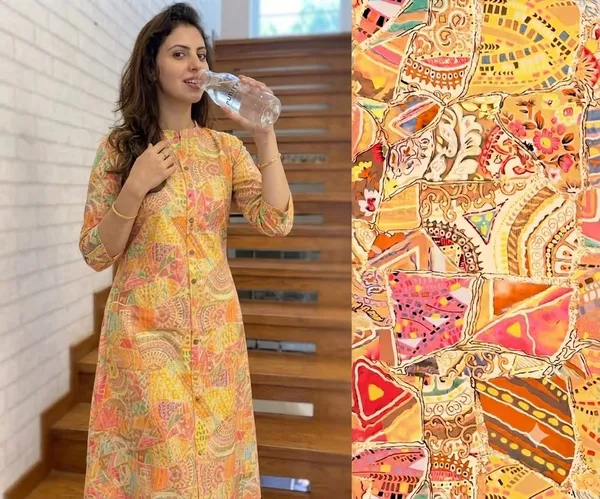 Peach_Printed_Straight_Kurta_For_Women