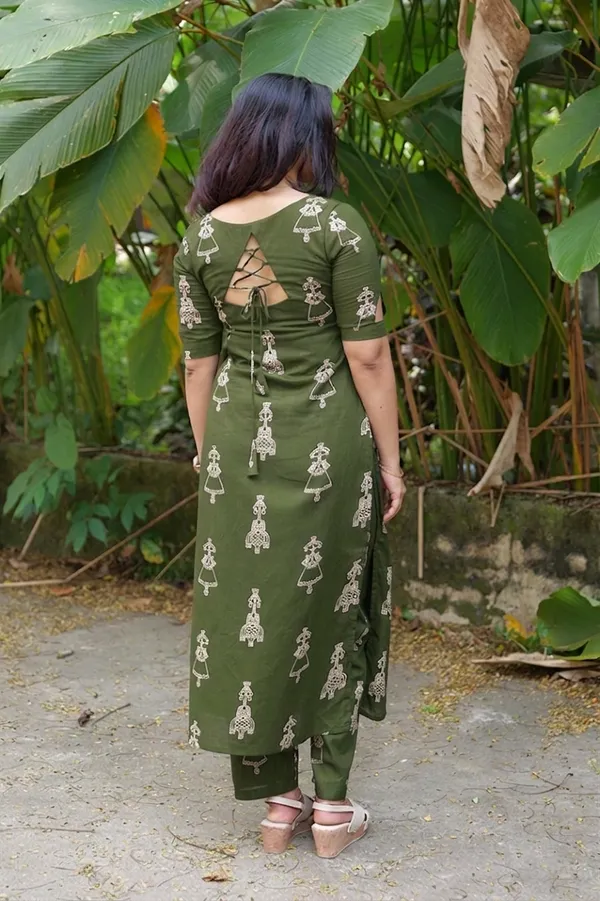 Olive_Green_Printed_Straight_Kurti_for_Women