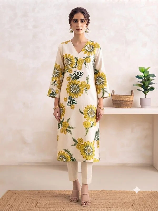 Cream_Floral_Straight_Kurta_Set_for_Women