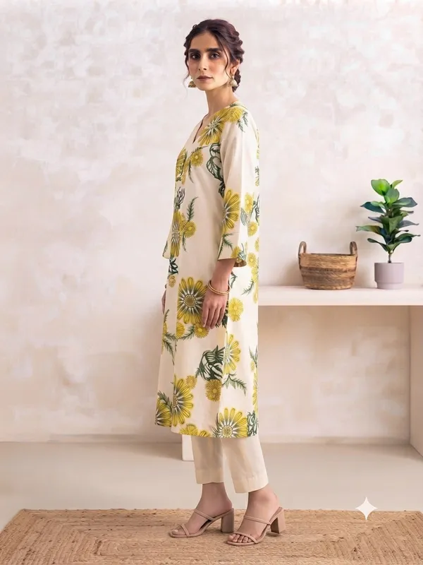 Cream_Floral_Straight_Kurta_Set_for_Women
