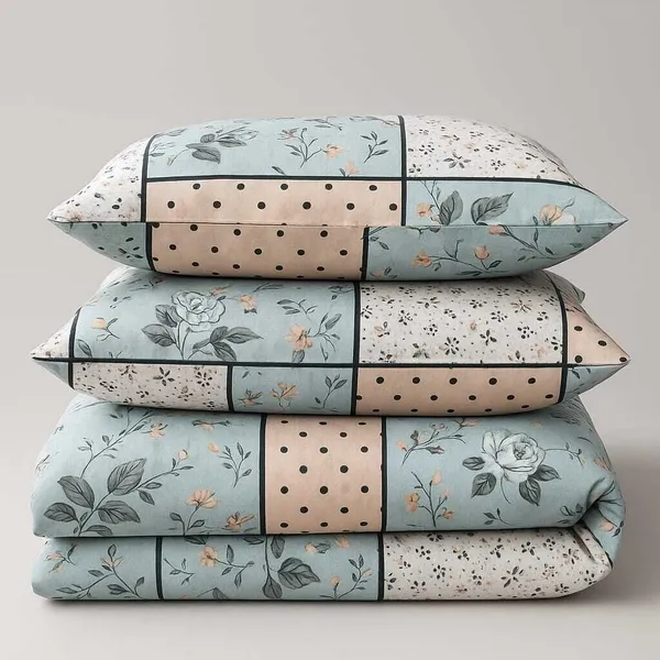 Kansal_Handloom_Cotton_Double_Flat_320_Tc_Floral_1_Bedsheet_With_2_Pillow_Covers_(Multicolor)