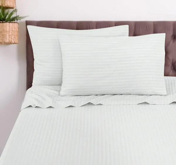 Eleganzze_Cotton_King_Flat_300_Tc_Striped_1_Summer_Bedsheet_With_2_Pillow_Covers_(White)