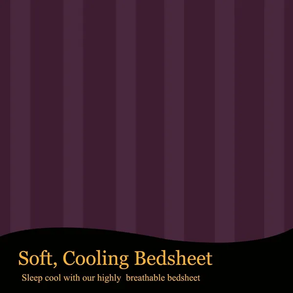 Eleganzze_Cotton_King_Flat_300_Tc_Striped_1_Summer_Bedsheet_With_2_Pillow_Covers_(Wine)