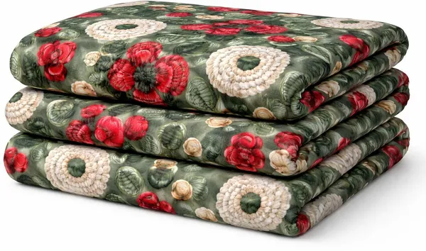 Vily_Cotton_King_Fitted_(Elastic)_370_Tc_Floral_1_Bedsheet_(Multicolor)