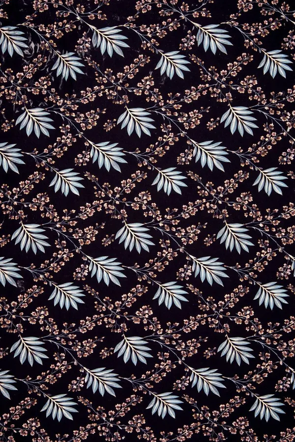 Kansal_Handloom_Cotton_Single_Fitted_(Elastic)_220_Tc_Geometric_1_Bedsheet_(Dark_Blue)