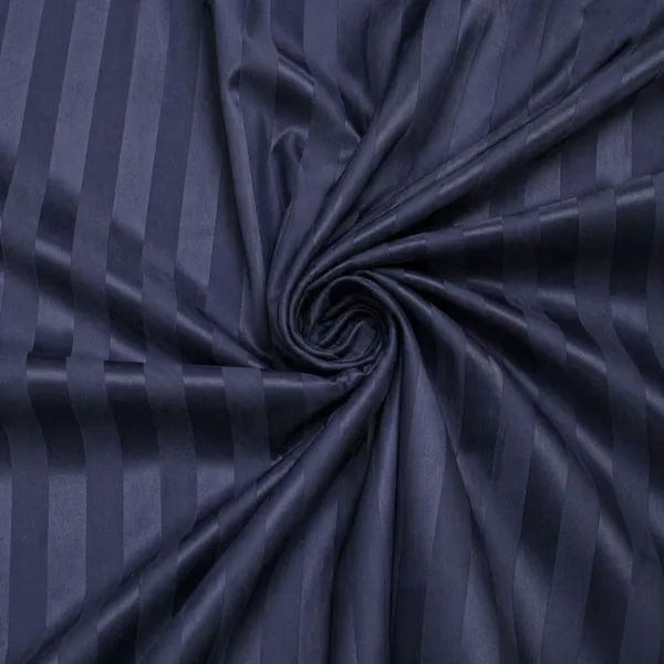 Kansal_Handloom_Satin_Queen_Flat_280_Tc_Striped_1_Summer_Bedsheet_With_2_Pillow_Covers_(Blue)