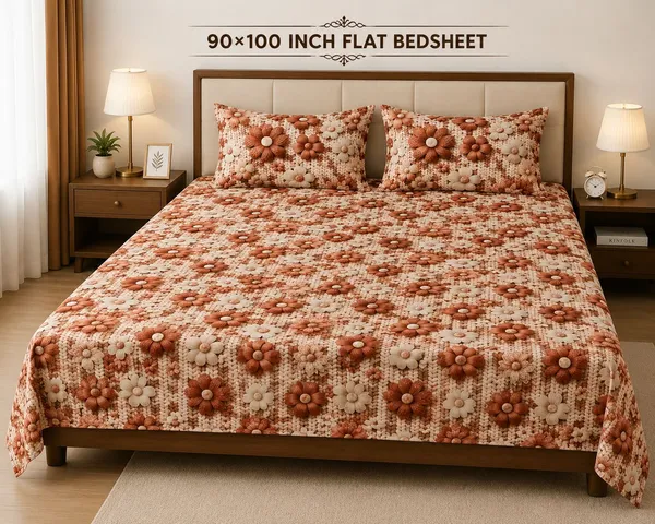 Royal_Looms_Cotton_King_Flat_350_Tc_Floral_1_Summer_Bedsheet_With_2_Pillow_Covers_(Multicolor)