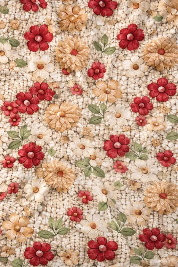 Royal_Looms_Cotton_King_Fitted_(Elastic)_350_Tc_Floral_1_Summer_Bedsheet_With_2_Pillow_Covers_(Red)