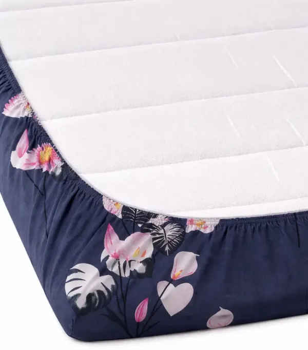 Royal_Looms_Cotton_Double_Fitted_(Elastic)_240_Tc_Floral_1_Summer_Bedsheet_With_2_Pillow_Covers_(Grey)