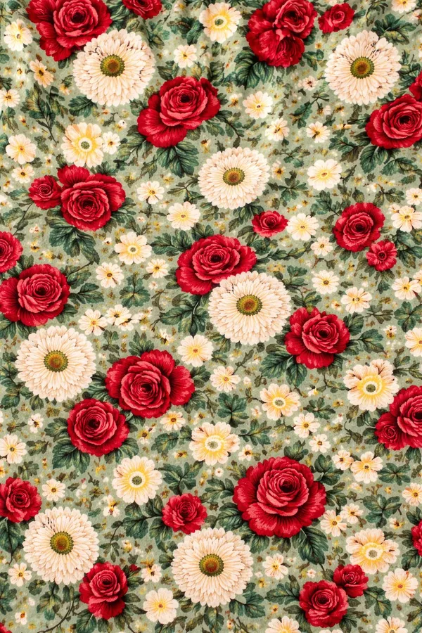 Royal_Looms_Cotton,_Microfiber_King_Fitted_(Elastic)_350_Tc_Floral_1_Bedsheet_(Multicolor)
