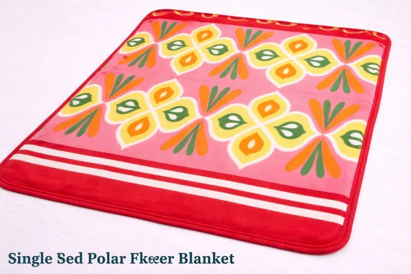 Kansal_Handloom_Floral_Single_Fleece_Blanket_For_All_Season_(Polyester,_Red)