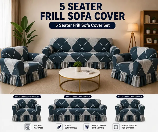 Royal_Looms_Polyester_3+1+1_Seater_Sofa_Printed_Cover_(Pack_Of_3_Check_Green)