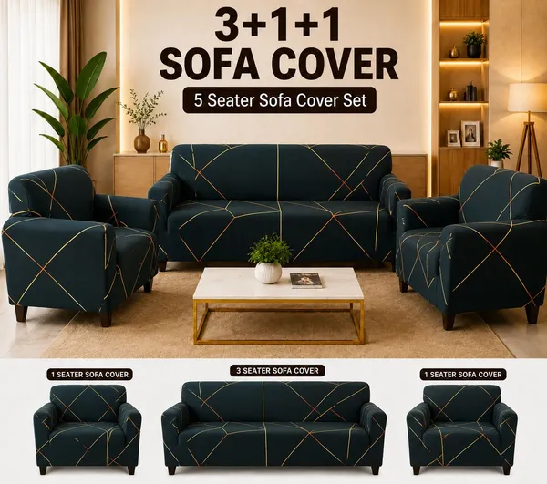 Royal_Looms_Polyester_3+1+1_Seater_Sofa_Geometric_Cover_(Pack_Of_3_Dark_Green)