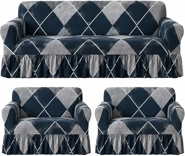 Royal_Looms_Polyester_3+1+1_Seater_Sofa_Printed_Cover_(Pack_Of_3_Check_Green)