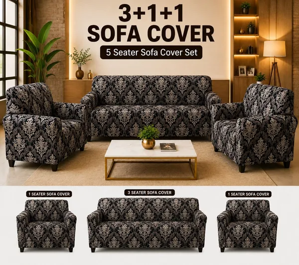 Royal_Looms_Polyester_3+1+1_Seater_Sofa_Geometric_Cover_(Pack_Of_1_Black)