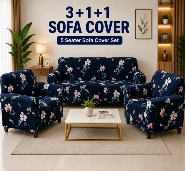 Royal_Looms_Polyester_3+1+1_Seater_Sofa_Geometric_Cover_(Pack_Of_3_Blue_Flower)