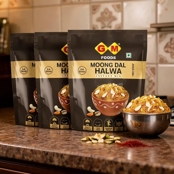 Moong_Dal_Halwa_Mix_With_Pistachio_&_Saffron_200G_-_Pack_Of_4