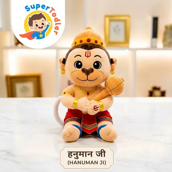 Multicolor_Hanuman_Ji_Divine_Mantra_Chanting_Plush_Soft_Toy_For_Kids