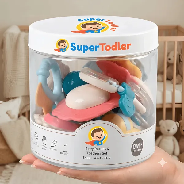 Multicolor_10-Piece_Baby_Rattles_Teethers_Sensory_Development_Set