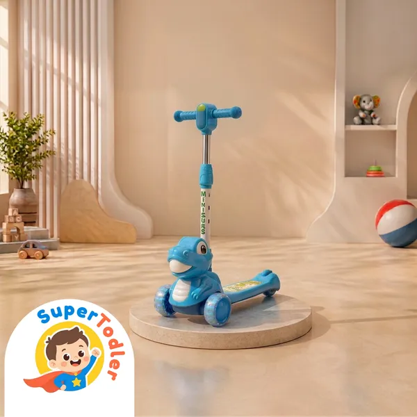 Blue_Plastic_Led_Wheel_3-Wheel_Scooter_For_Kids