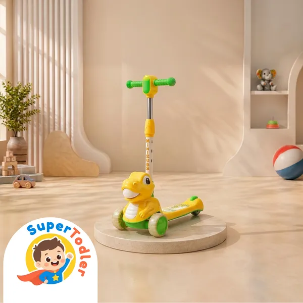 Yellow_And_Green_Plastic_Dino_3-Wheel_Scooter_With_Led_Wheels_For_Kids