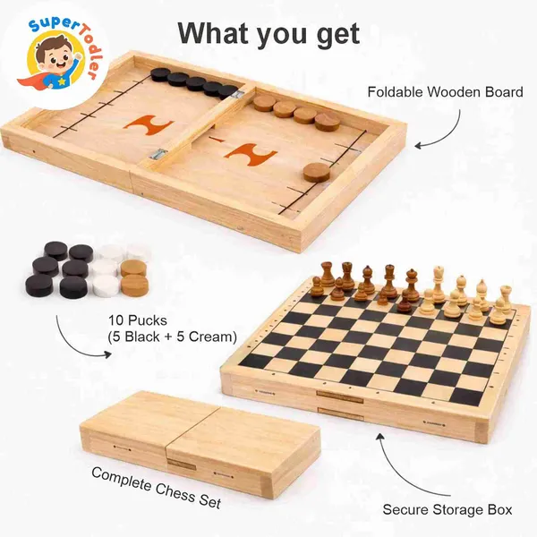 Multicolor_Wooden_Foldable_2-In-1_Sling_Puck_And_Chess_Board_Game_Set