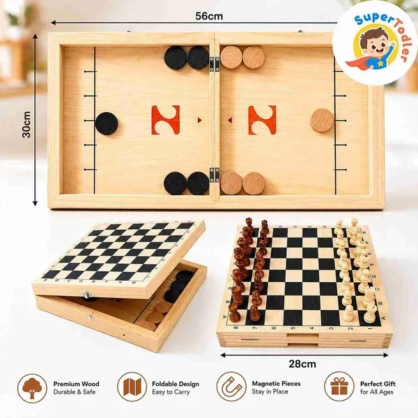 Multicolor_Wooden_Foldable_2-In-1_Sling_Puck_And_Chess_Board_Game_Set