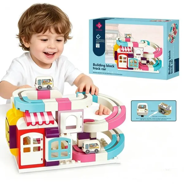 Multicolor_Plastic_Electric_Magnetic_Building_Block_Railcar_Toy
