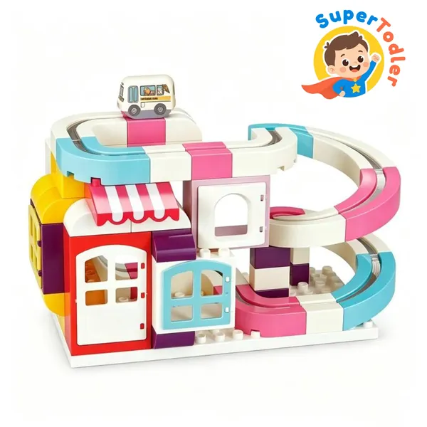 Multicolor_Plastic_Electric_Magnetic_Building_Block_Railcar_Toy