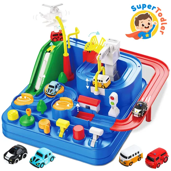 Multicolor_Car_Adventure_Race_Track_City_Rescue_Playset_For_Kids
