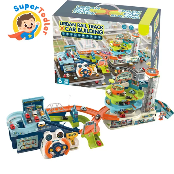 Multicolor_Electric_City_Dinosaur_Park_Car_Track_Playset_With_Lights_Sound
