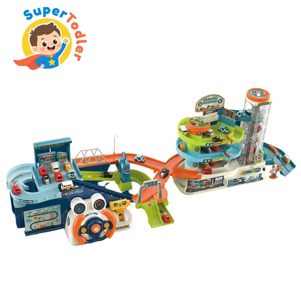 Multicolor_Electric_City_Dinosaur_Park_Car_Track_Playset_With_Lights_Sound