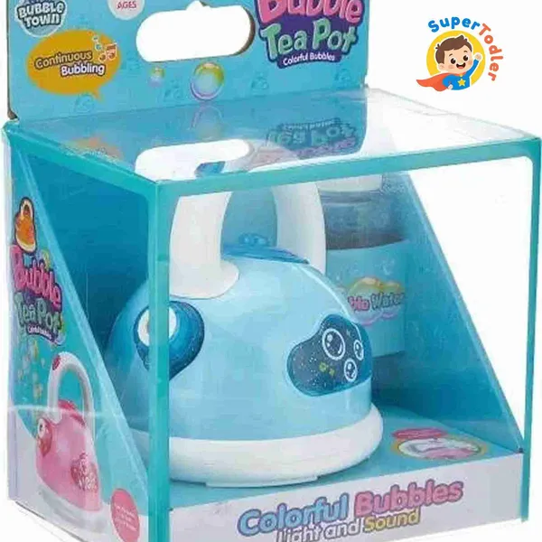 Blue_And_White_White_Electric_Teapot_Bubble_Blower_Toy_With_Lights_Sound