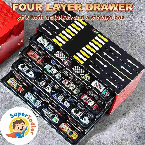 Multicolor_48-Piece_Die-Cast_Metal_Pull_Back_Racing_Cars_Set_With_Parking_Track