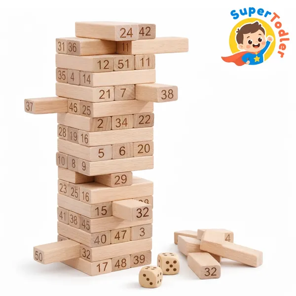 Wooden_Tumbling_Tower_Game_With_Dice