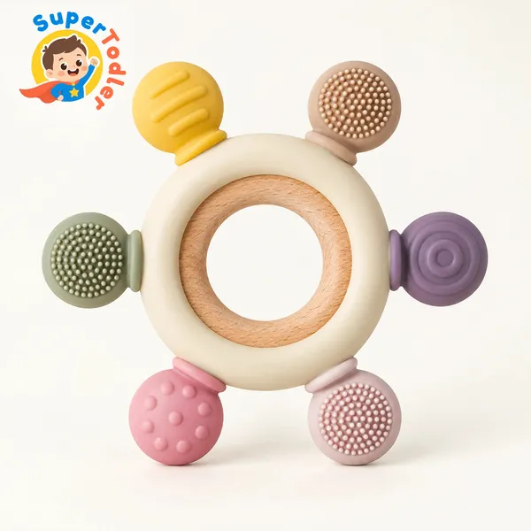 Silicone_Wooden_Baby_Teether_Sensory_Teething_Toy