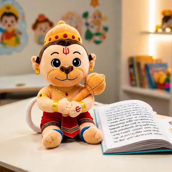 Multicolor_Hanuman_Ji_Divine_Mantra_Chanting_Plush_Soft_Toy_For_Kids