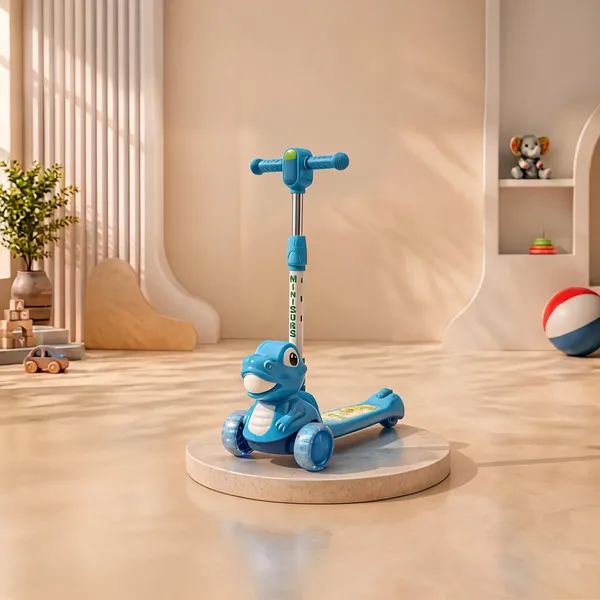 Blue_Plastic_Led_Wheel_3-Wheel_Scooter_For_Kids