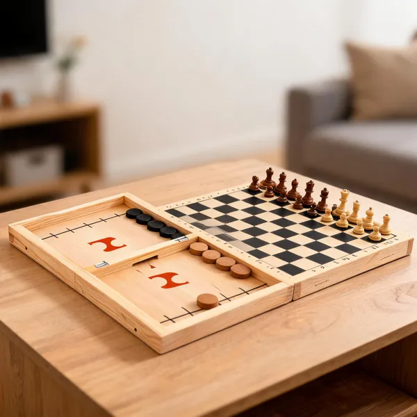 Multicolor_Wooden_Foldable_2-In-1_Sling_Puck_And_Chess_Board_Game_Set