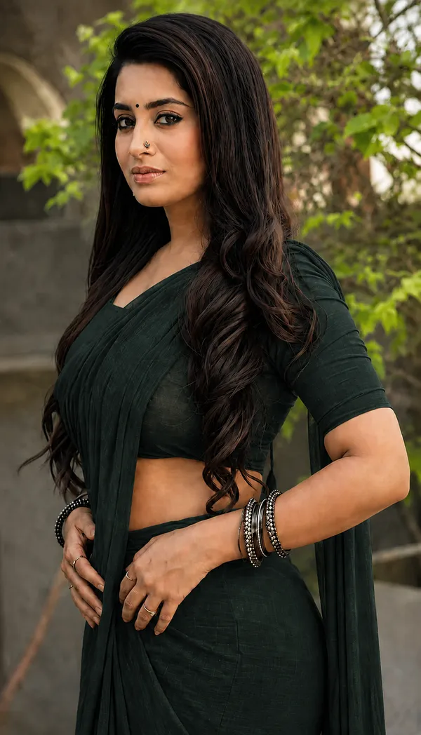 Dark_Green_Georgette_SAREE_For_WOMEN