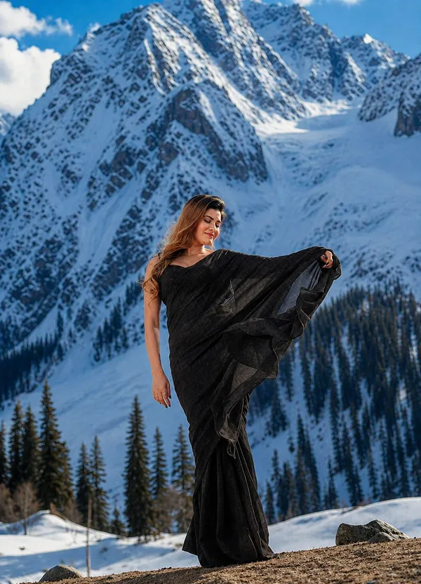 Black_Georgette_SAREE_For_WOMEN