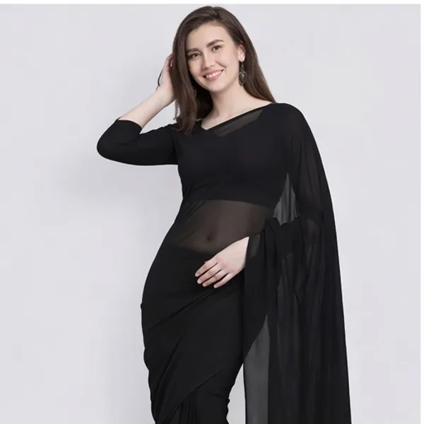 Black_Georgette_SAREE_For_WOMEN