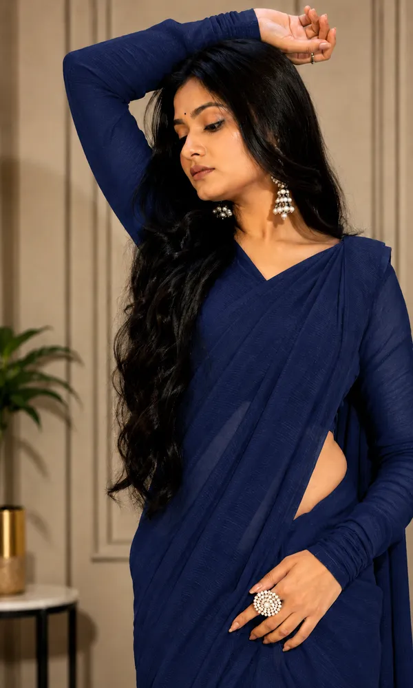 Navy_Blue_Georgette_SAREE_For_WOMEN