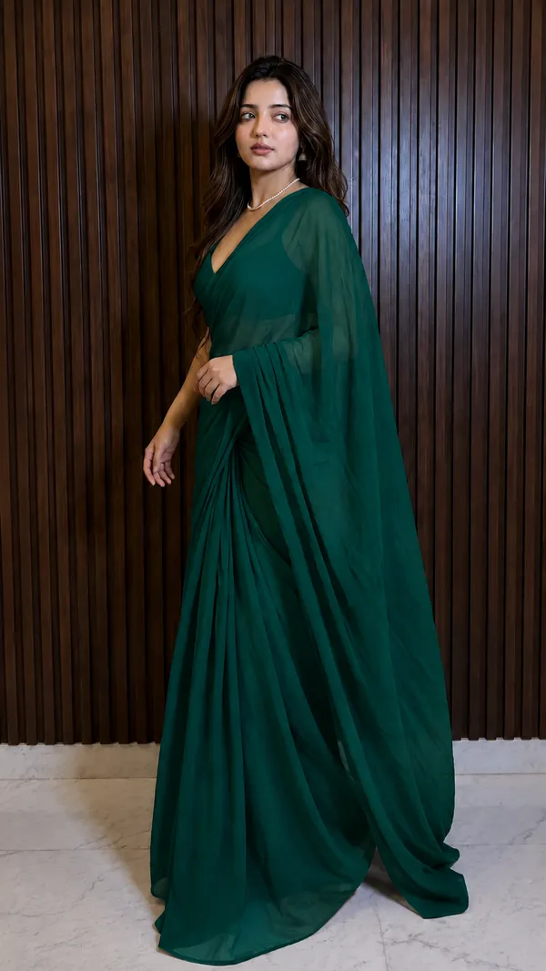 Dark_Green_Georgette_SAREE_For_WOMEN