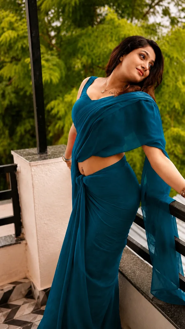 Teal_Georgette_SAREE_For_WOMEN