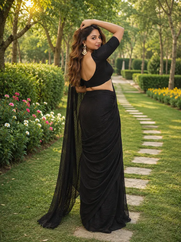 Black_Georgette_SAREE_For_WOMEN
