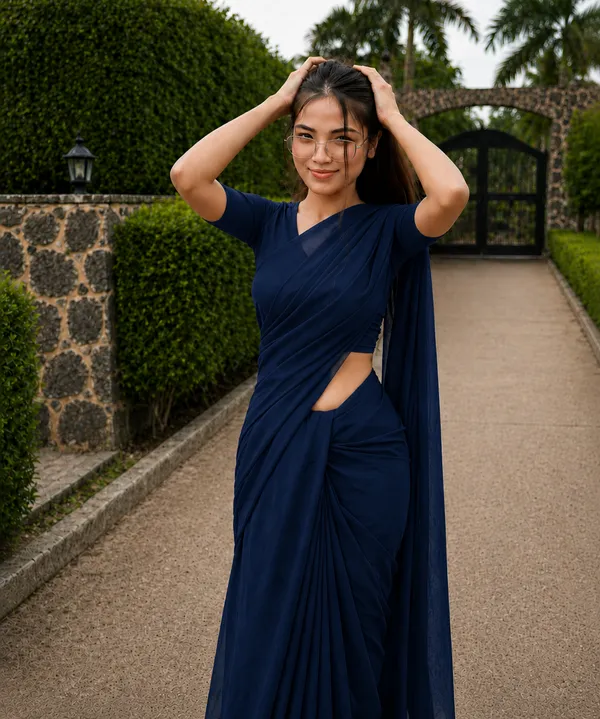 Navy_Blue_Georgette_SAREE_For_WOMEN