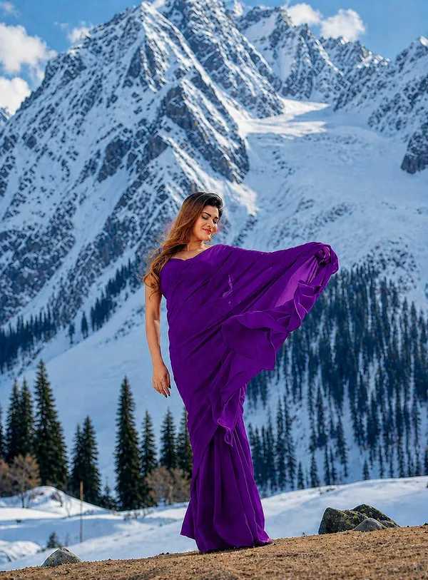 Purple_Georgette_SAREE_For_WOMEN